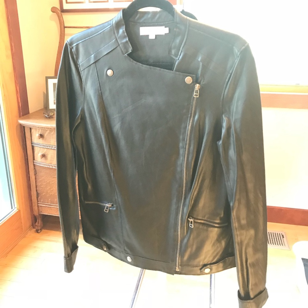 Velvet vegan motorcycle  jacket